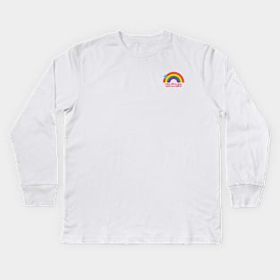 (pocket size) take off on gay, split on rights Kids Long Sleeve T-Shirt